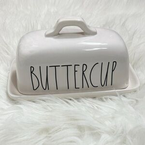 Rae Dunn Buttercup butter dish 2 piece